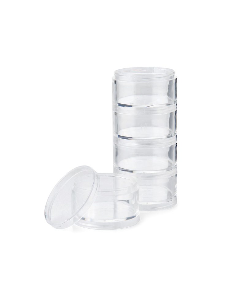 Stackable bead containers