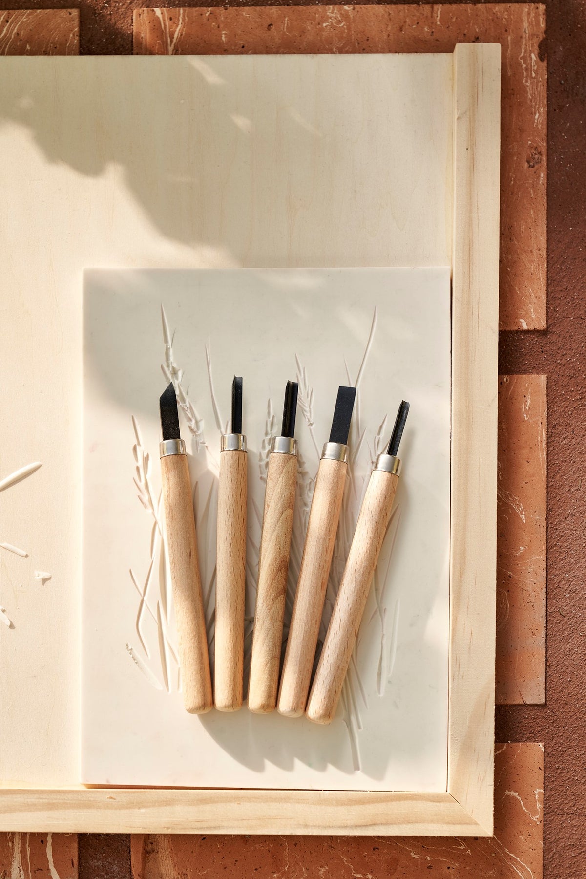 Linocut carving set