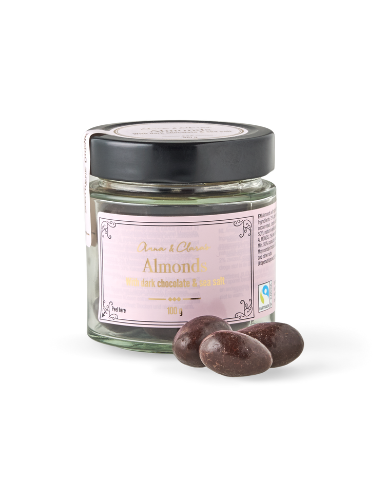 Salted almonds in chocolate
