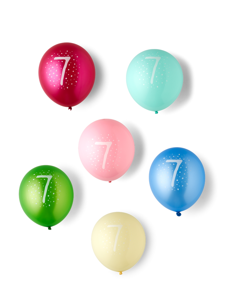 Balloons with number 7