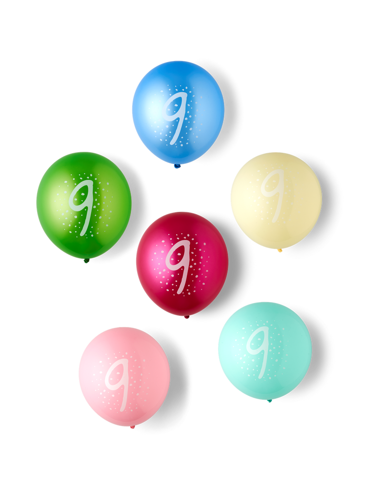 Balloons with number 9