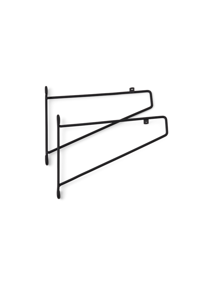Bracket set for shelf