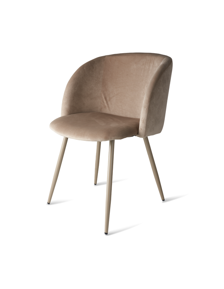 ANNA Velvet dining chair with arm rest
