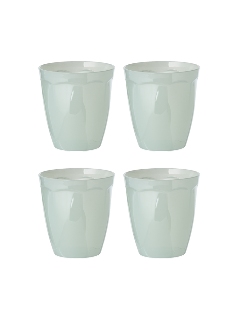 Reusable plastic glasses 4-pack