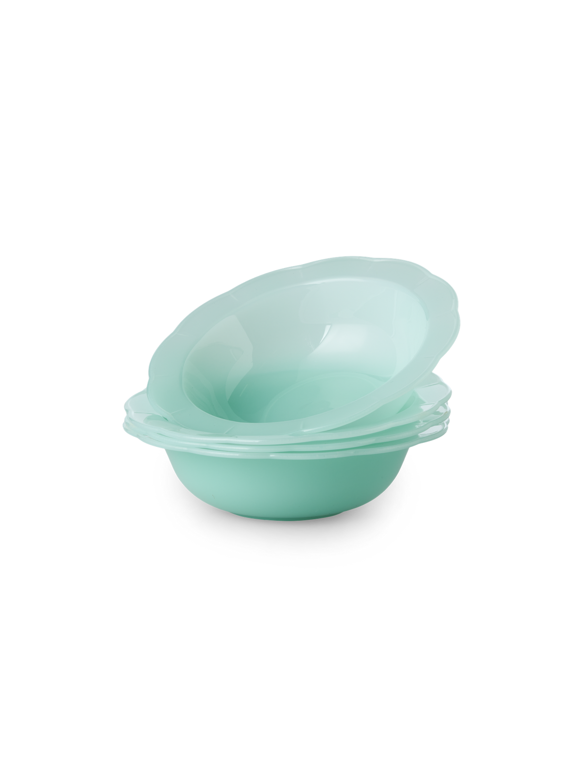 Reusable plastic bowls 4-pack