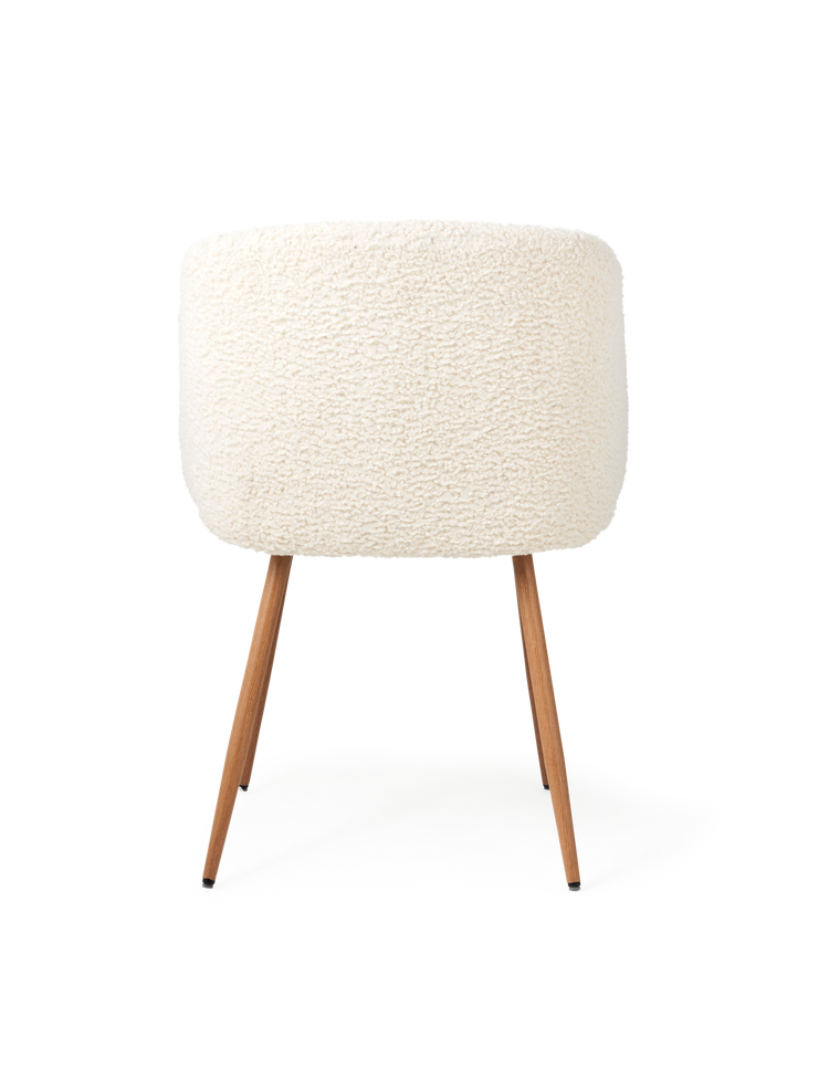ANNA Teddy fabric dining chair with arm rest
