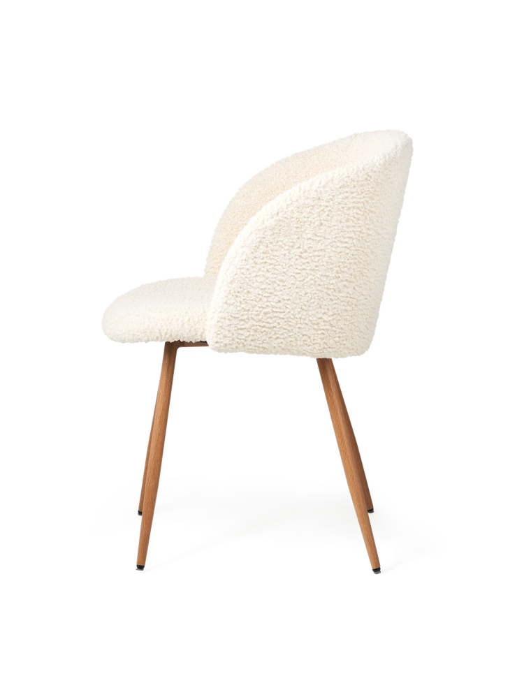ANNA Teddy fabric dining chair with arm rest