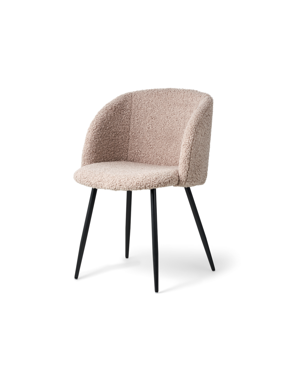 ANNA Teddy fabric dining chair with arm rest