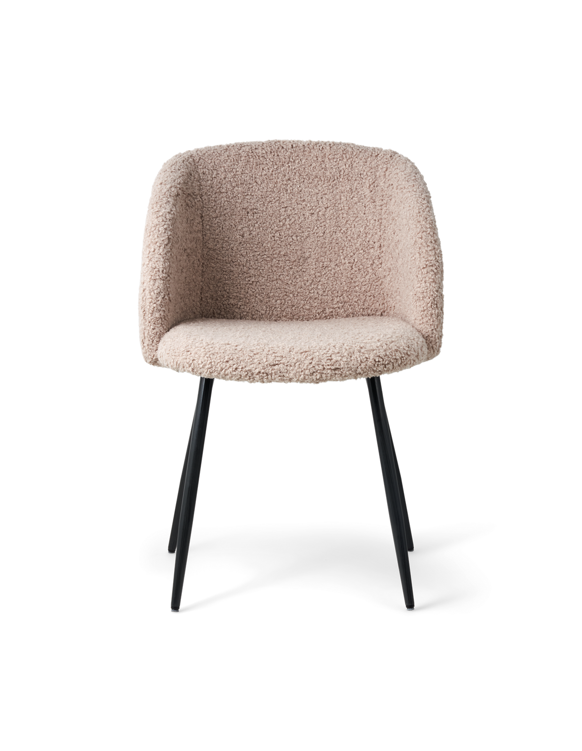 ANNA Teddy fabric dining chair with arm rest