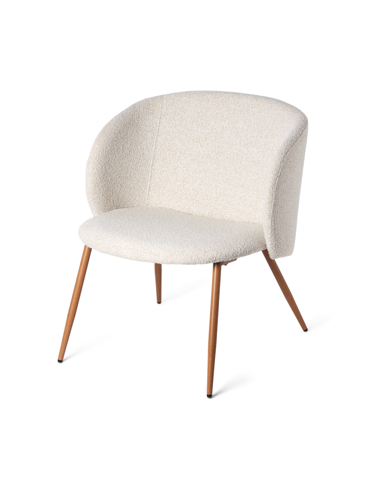 Bouclé lounge chair