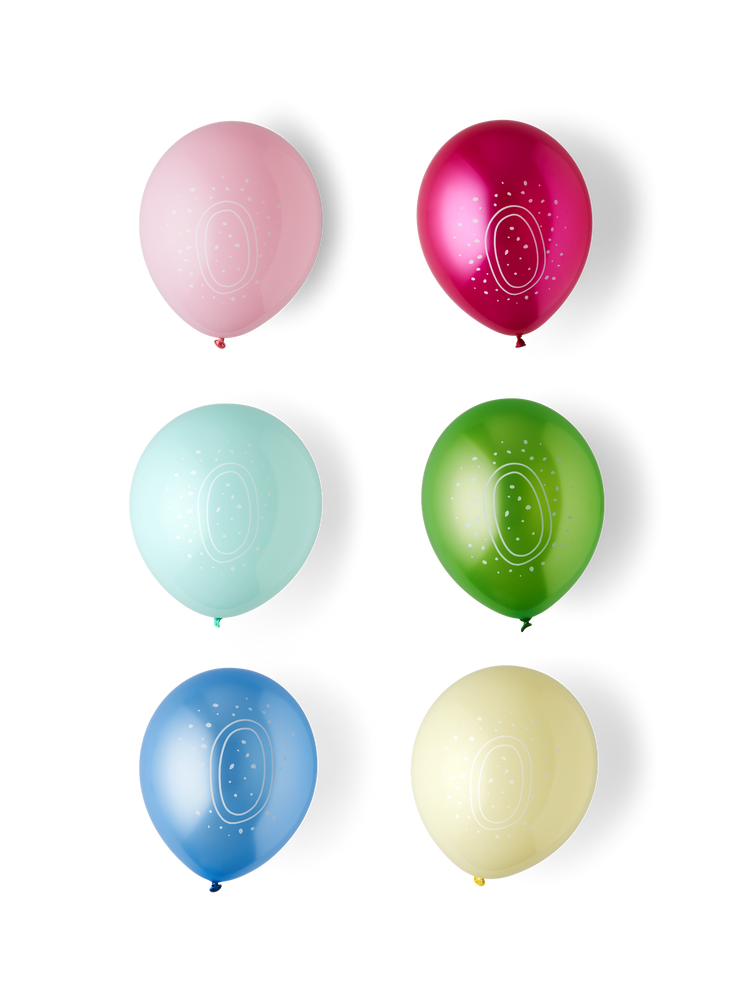 Balloons with number 0