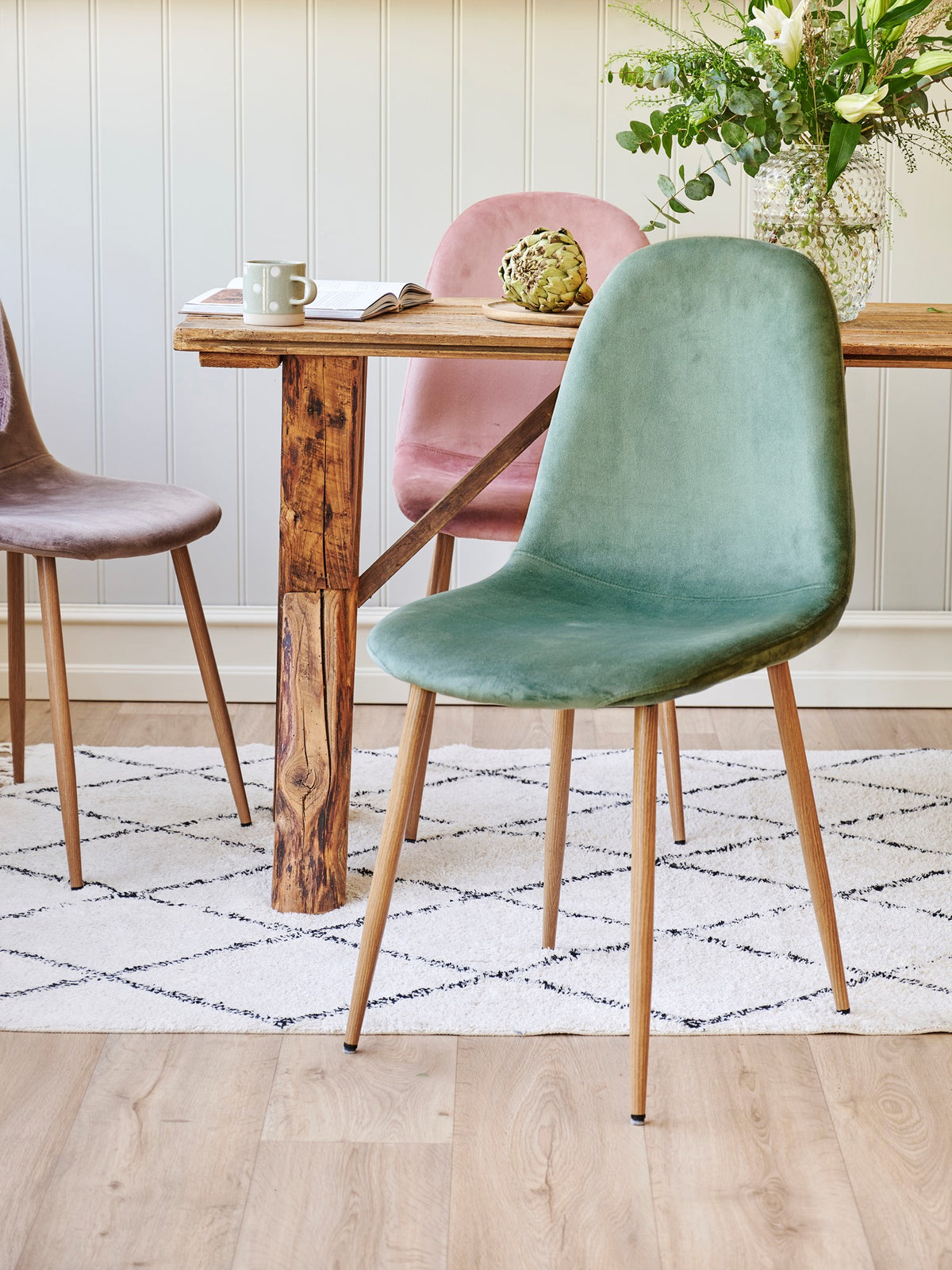 CLARA Velvet dining chair