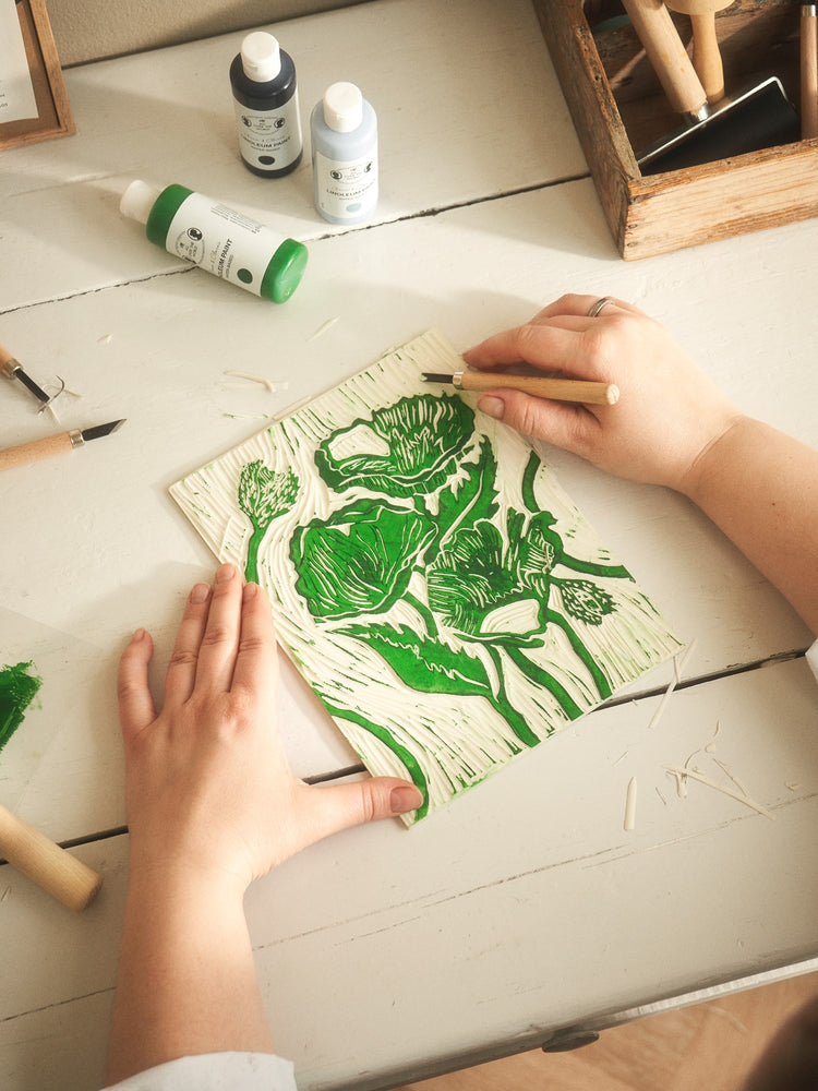 Rubber board 18 x 24 for linocut