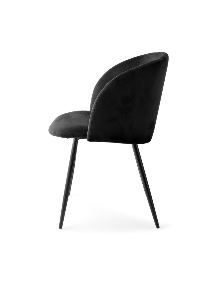 ANNA Velvet dining chair with arm rest