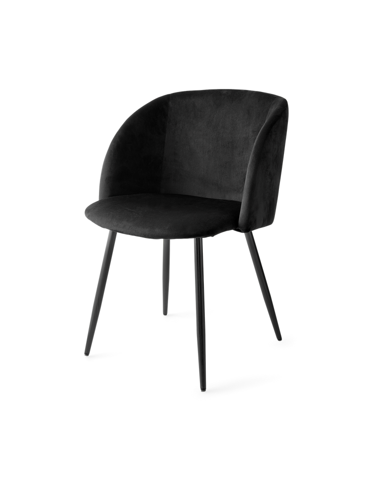 ANNA Velvet dining chair with arm rest