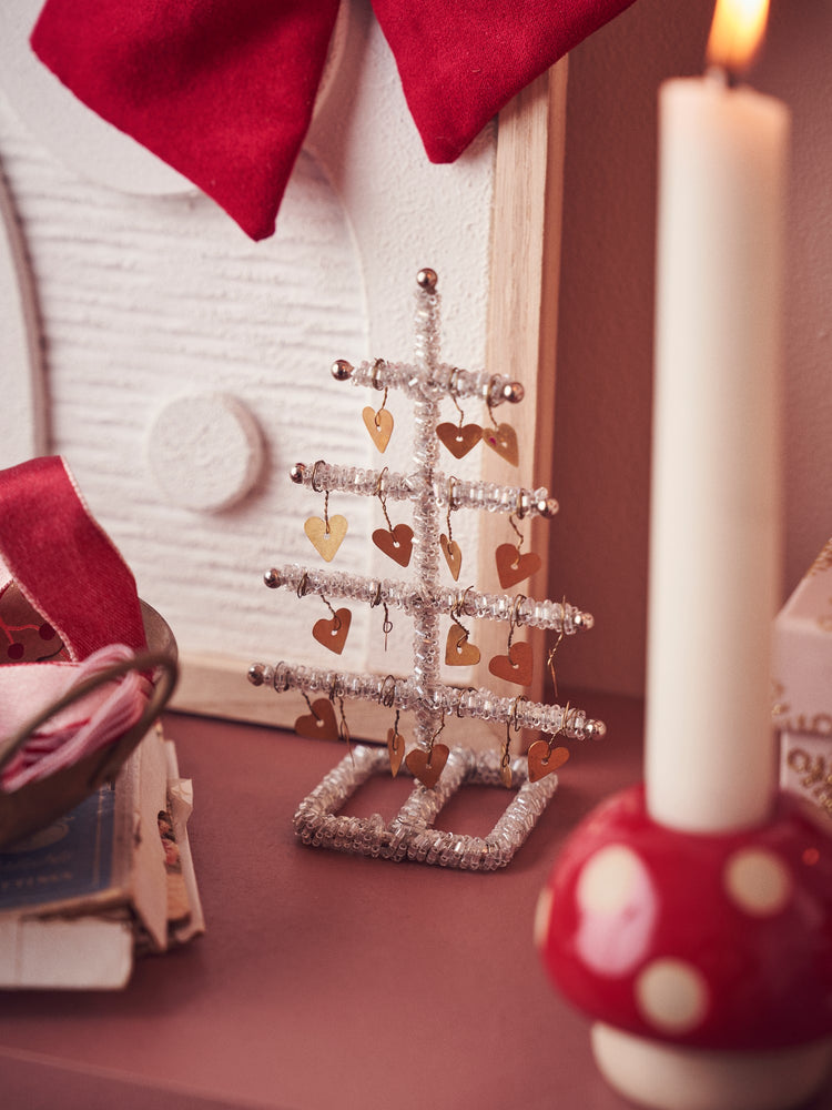 Decorative tree with hearts