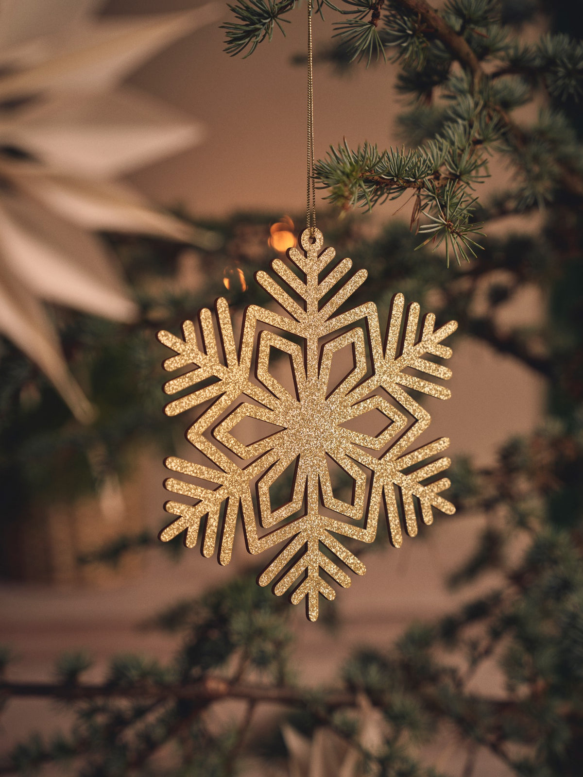Hanging snowflake Ø18