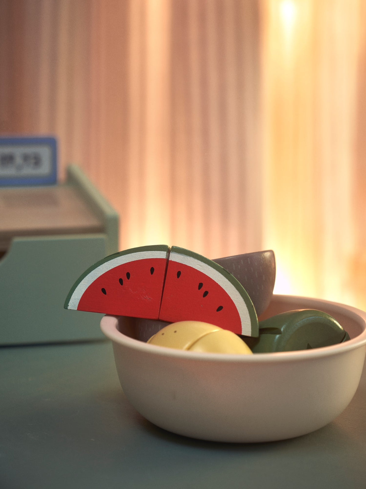 Wooden toy watermelon
