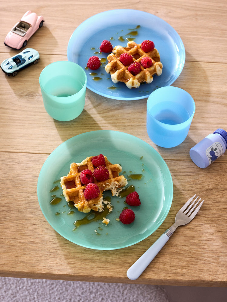 Reusable plastic plates for children
