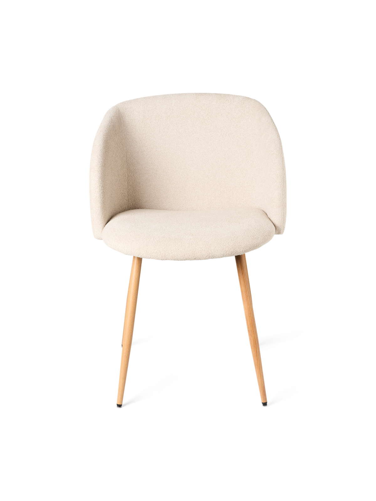 ANNA Bouclé dining chair with arm rest