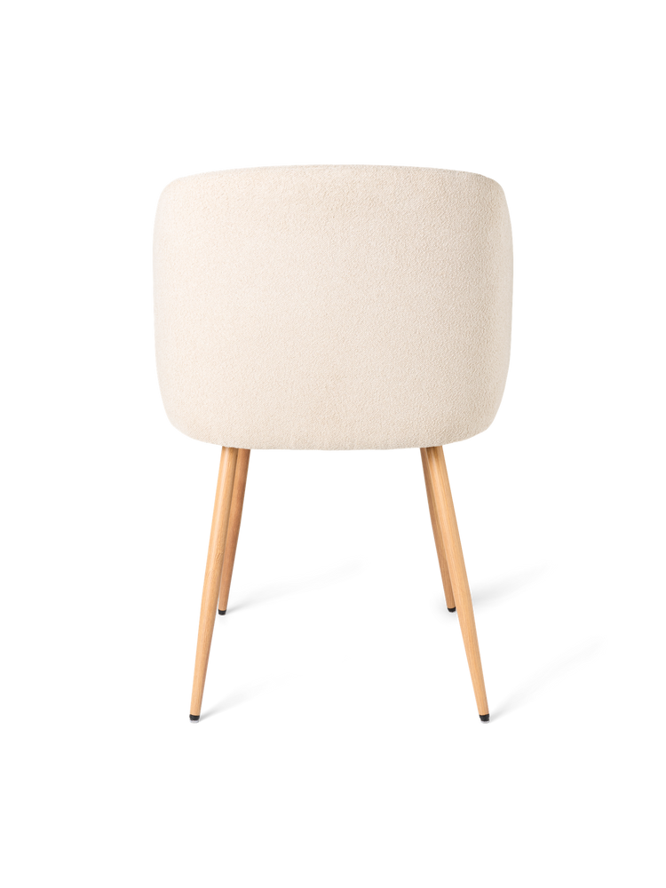 ANNA Bouclé dining chair with arm rest