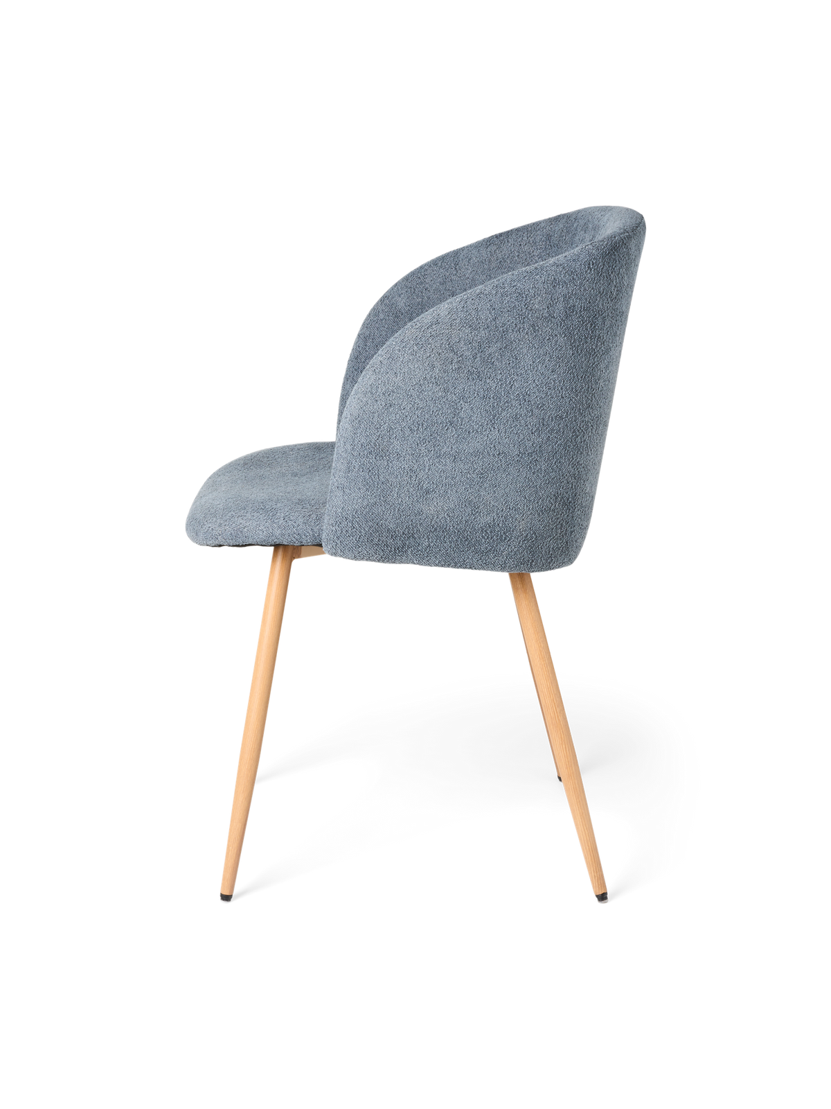 ANNA Bouclé dining chair with arm rest