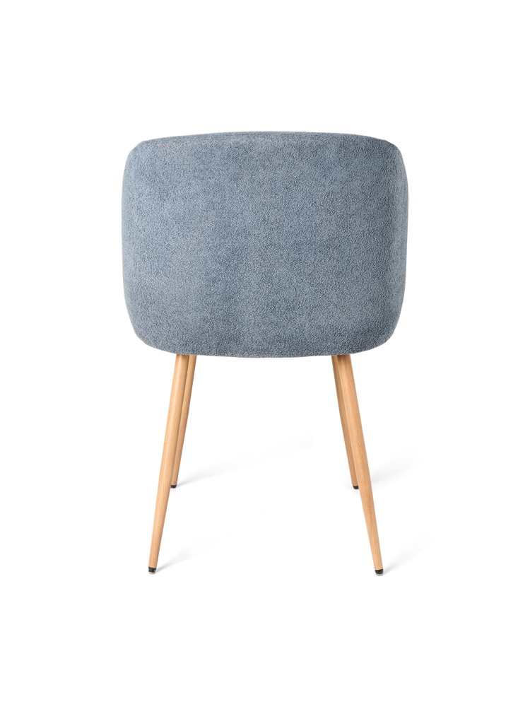 ANNA Bouclé dining chair with arm rest