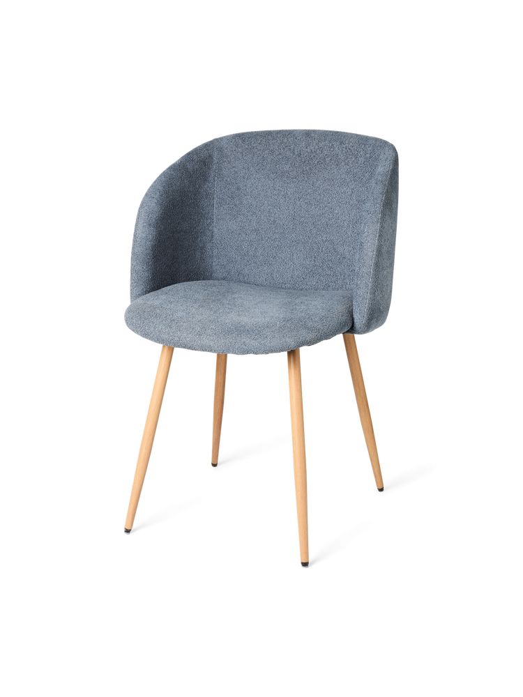 ANNA Bouclé dining chair with arm rest