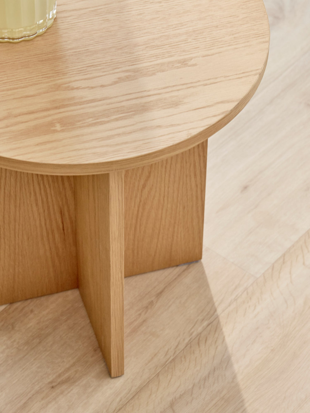 Round side table