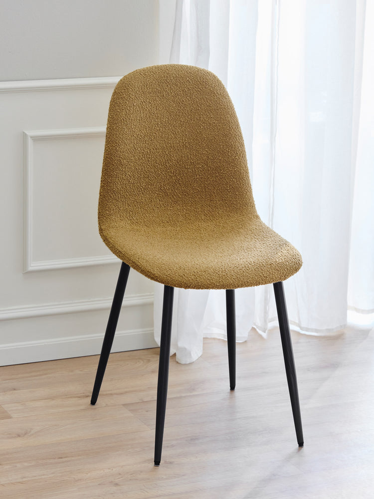 CLARA Bouclé dining chair