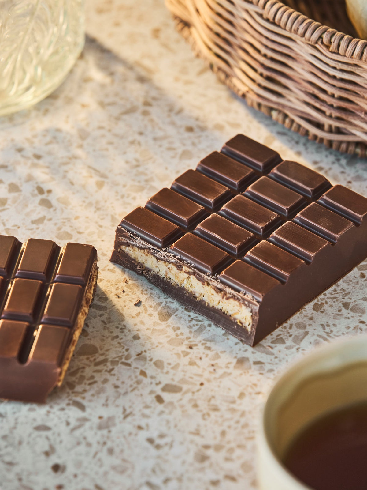 Hazelnut chocolate bar