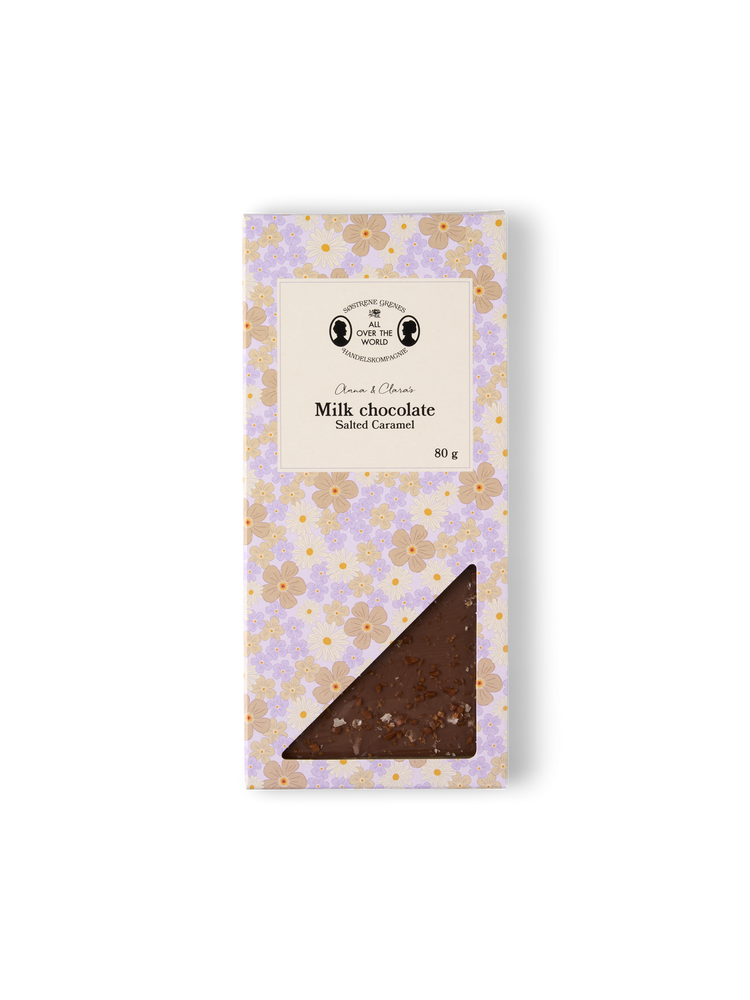 Milk chocolate with salted caramel
