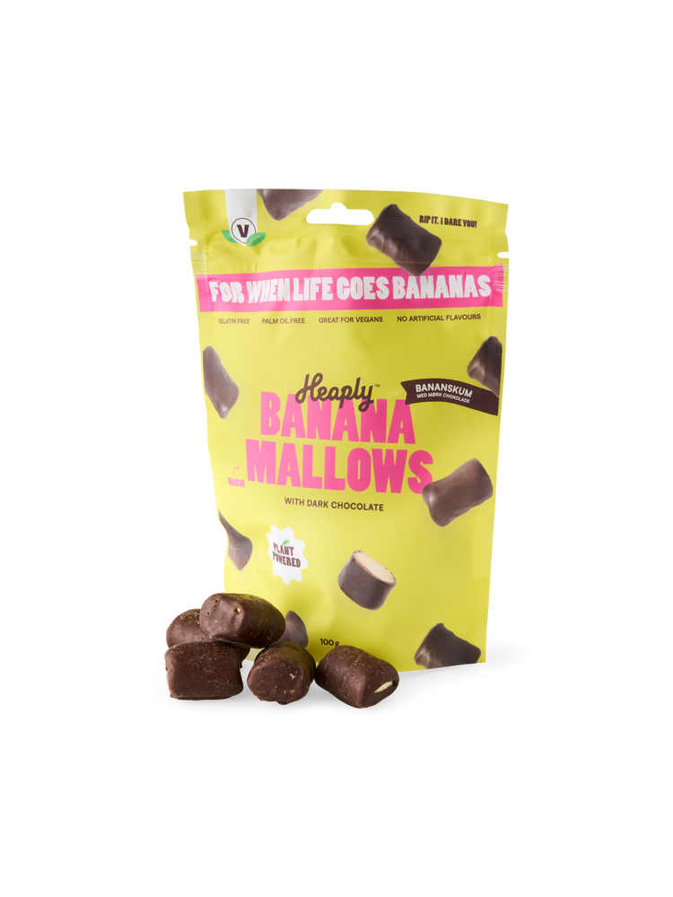 Banana marshmellows with chocolate