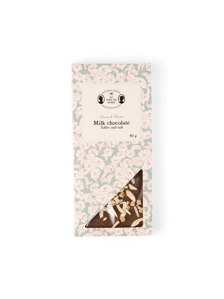 Milk chocolate with toffee and salt