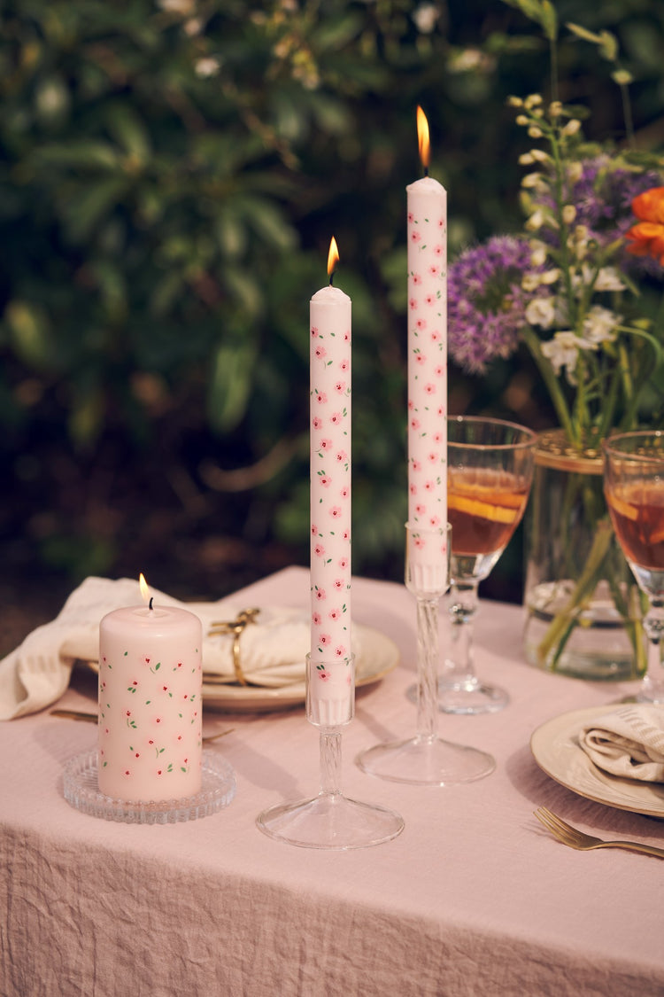 Candle with design