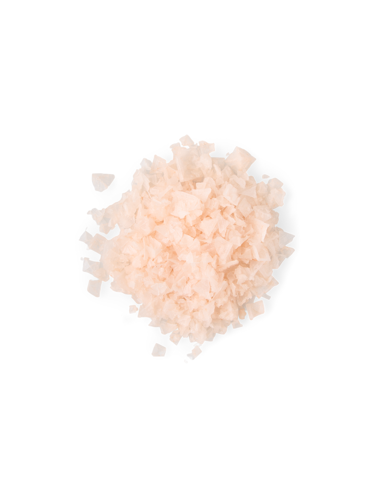 Pink crystal sea salt flakes