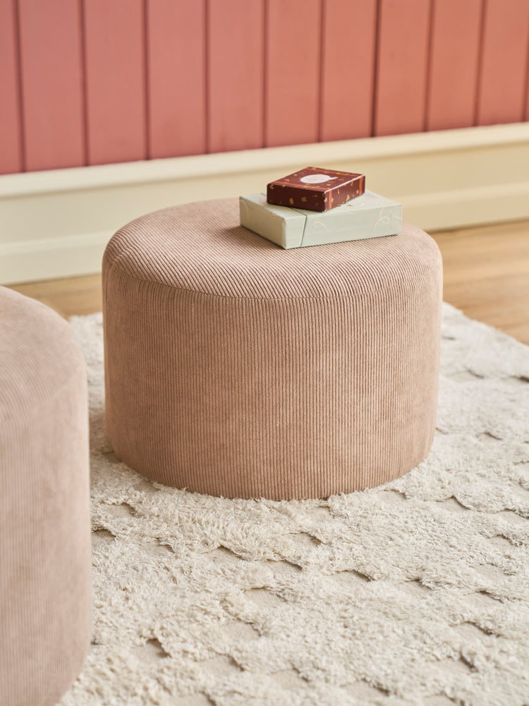 Corduroy pouffe