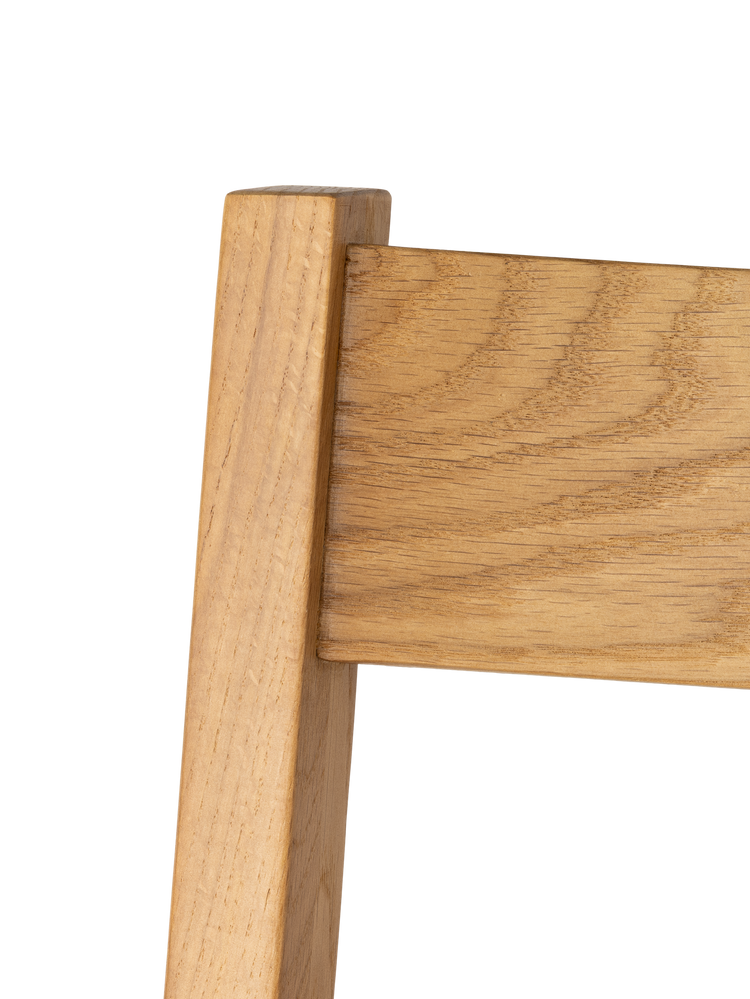 HARMONY Solid oak dining chair with woven seat