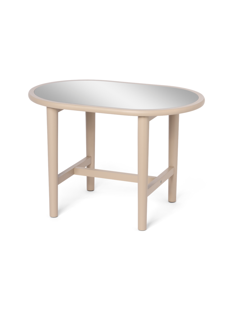 Side table with mirror