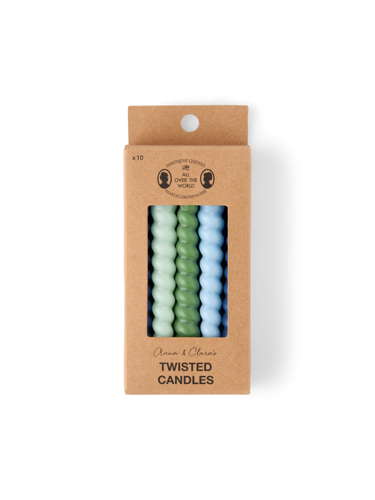 Twisted candles 10 cm