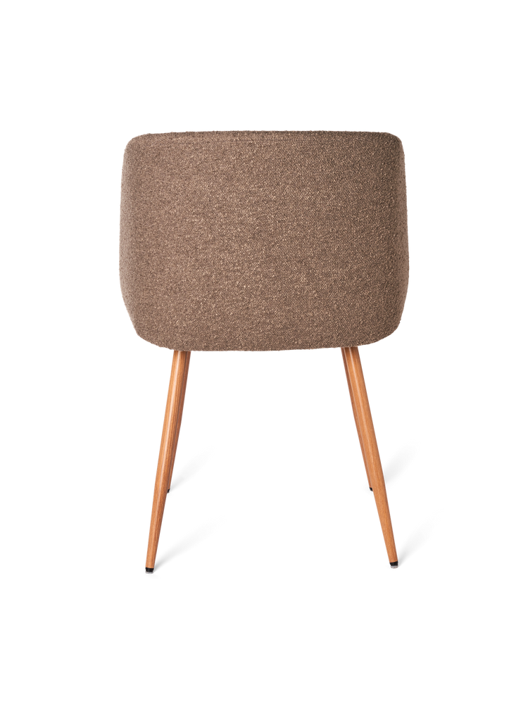ANNA Bouclé dining chair with arm rest