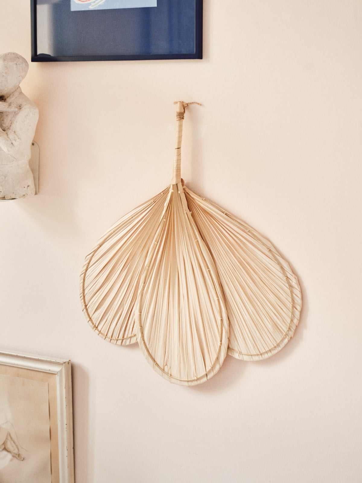 Palm leaf deco fan