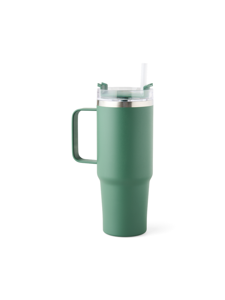 Tumbler with straw and handle 880 ml