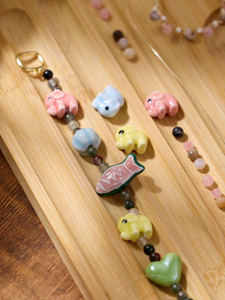 Porcelain beads