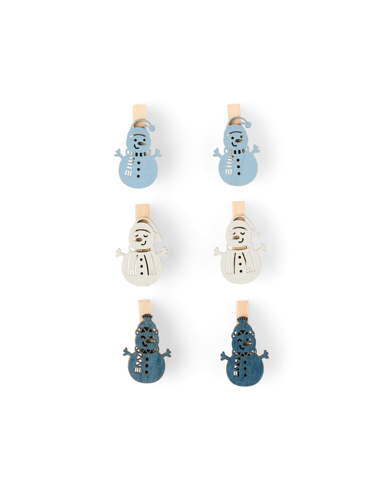 Snowman pegs