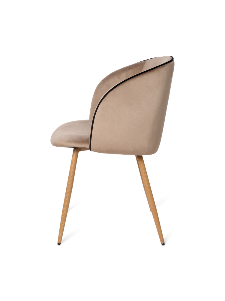 ANNA Velvet dining chair with arm rest