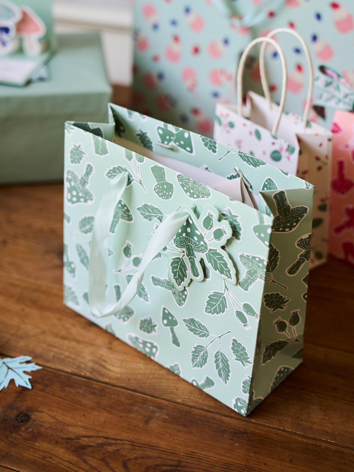Gift bag with tag