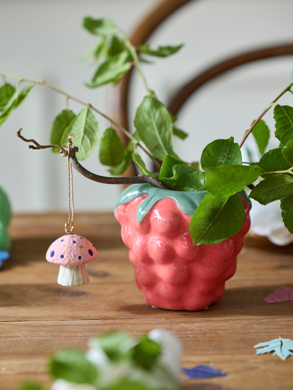 Raspberry vase
