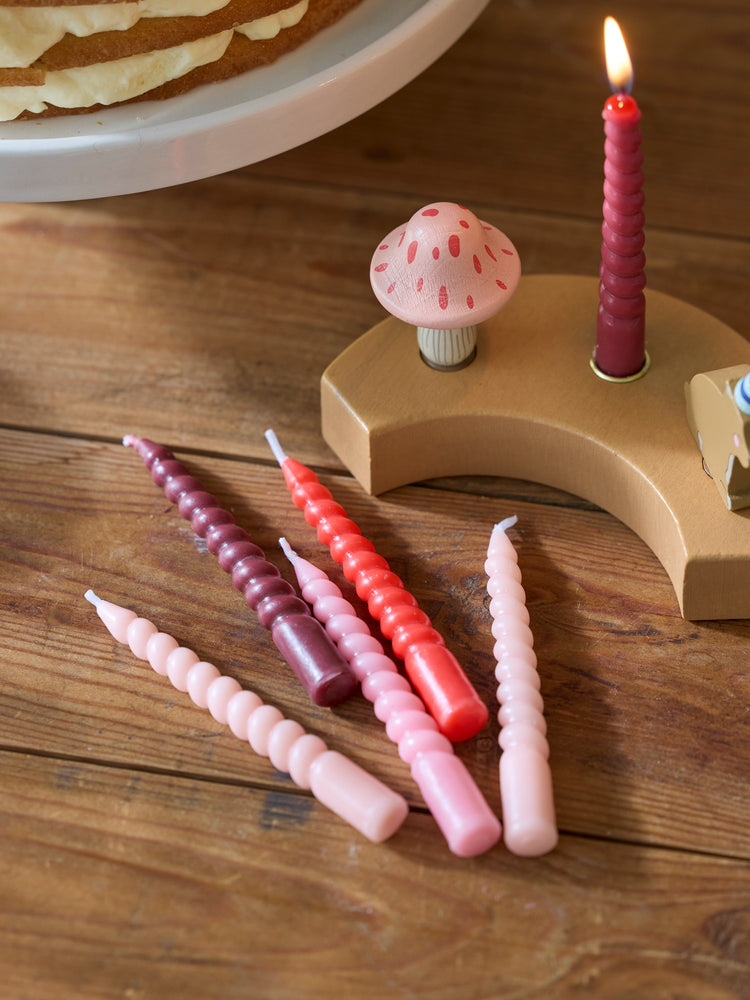 Twisted candles 10 cm