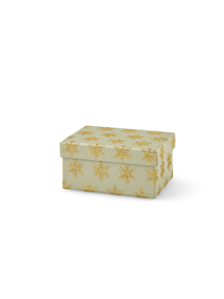 Box with glitter